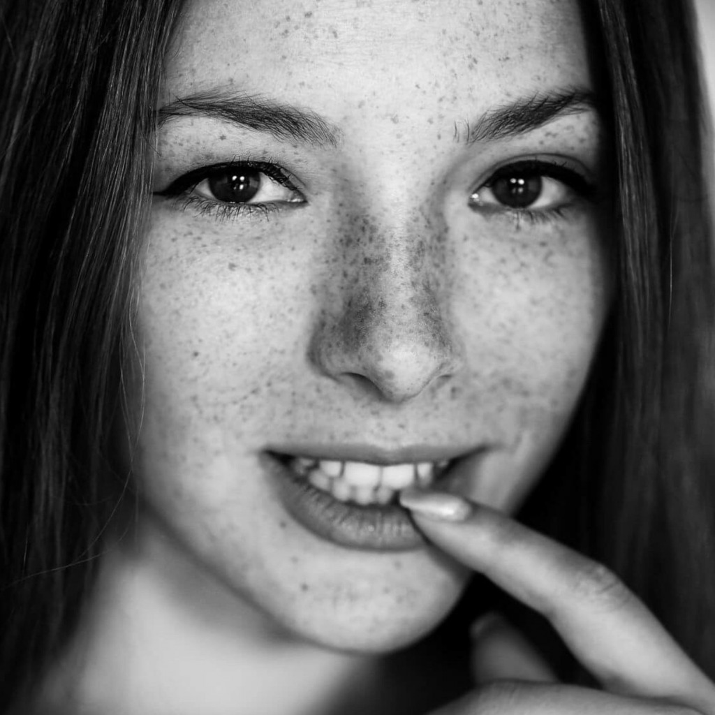 Freckles Brunette